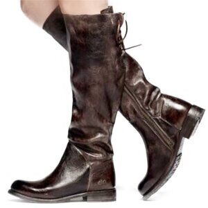 BED STU Manchester Distressed Leather Riding Boots BedStu Size 8.5